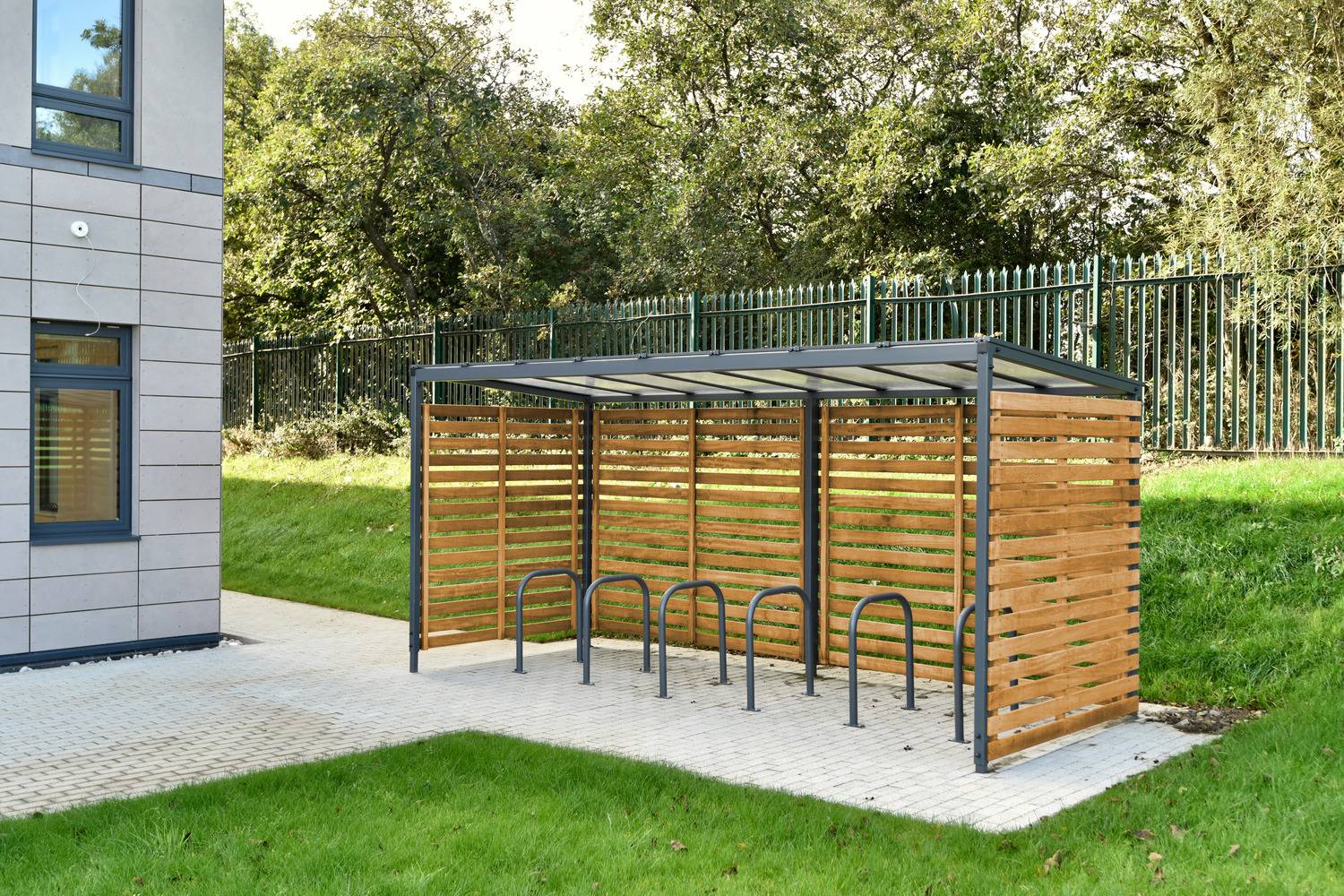 Linear Timber Cycle Shelter
