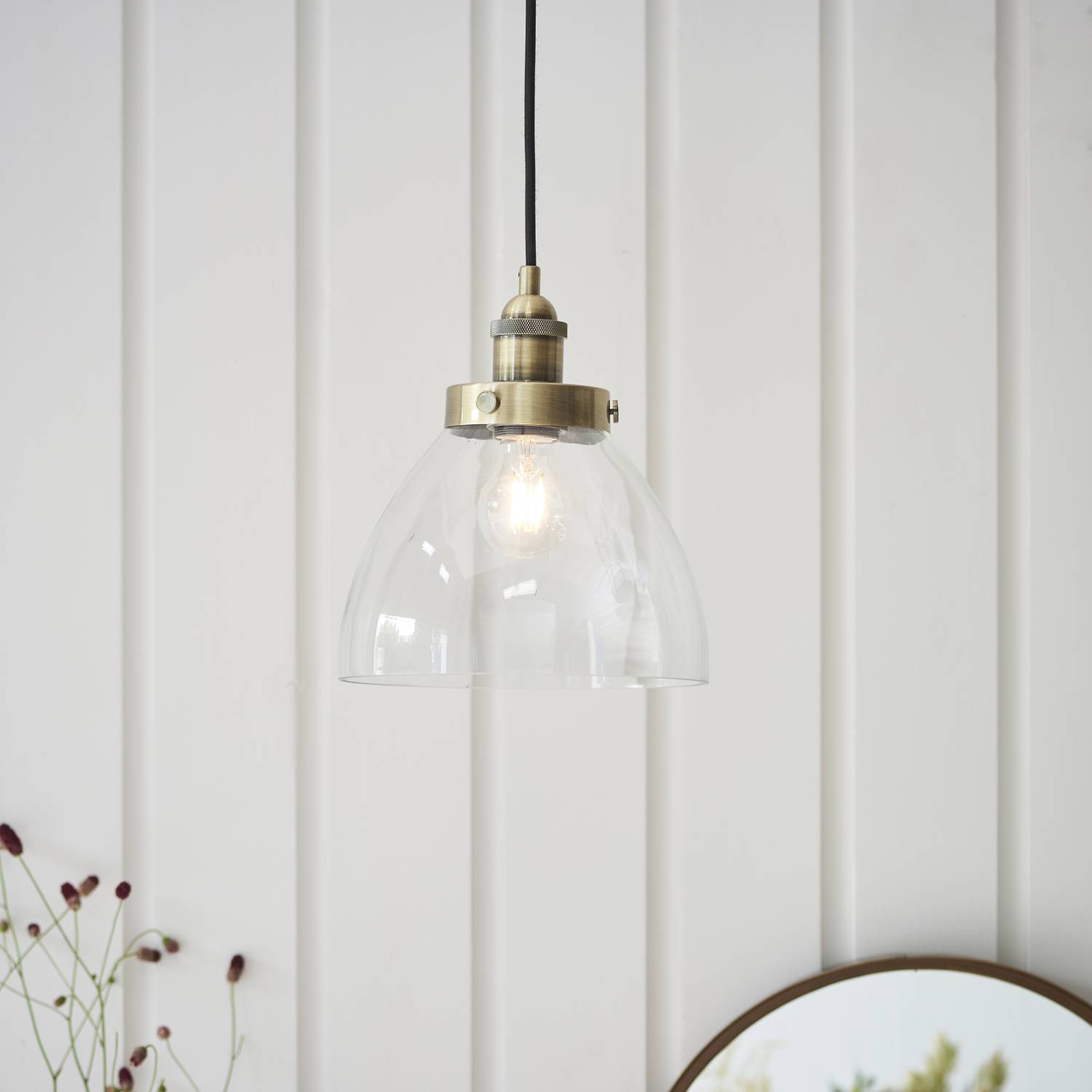 Pendant - Hansen E27 Glass Pendant Light