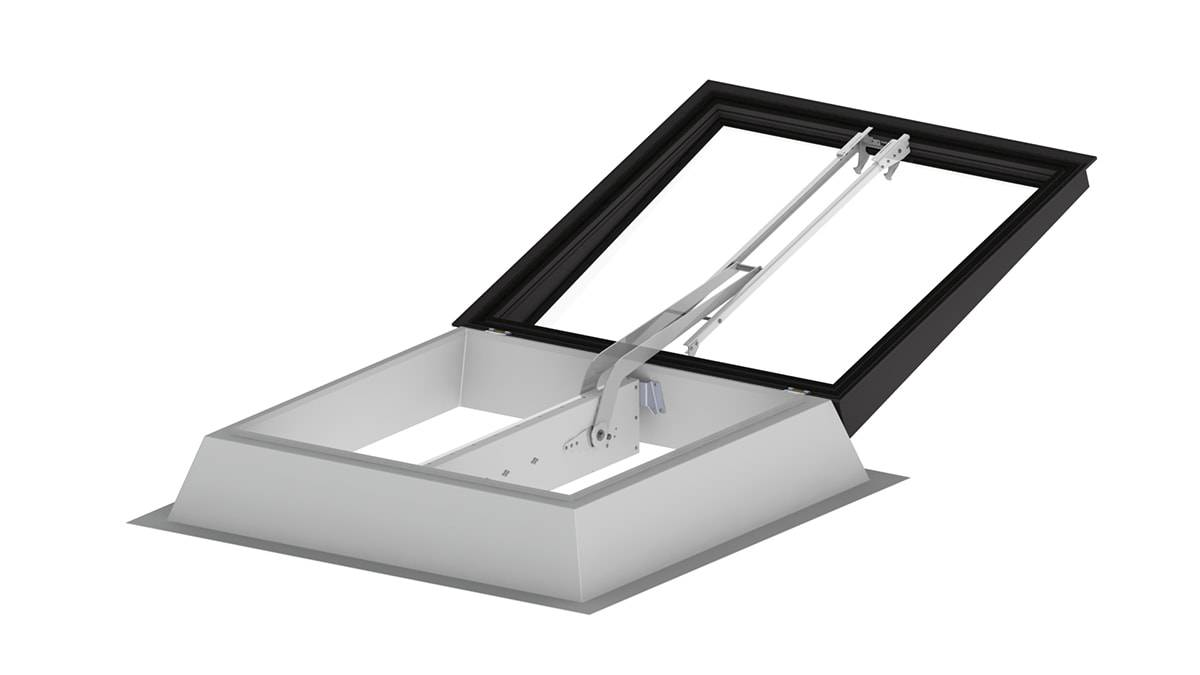 Smoke Lift Glass Skylight FE Smoke Vent - AOV / Smoke vent / SHEV rooflight