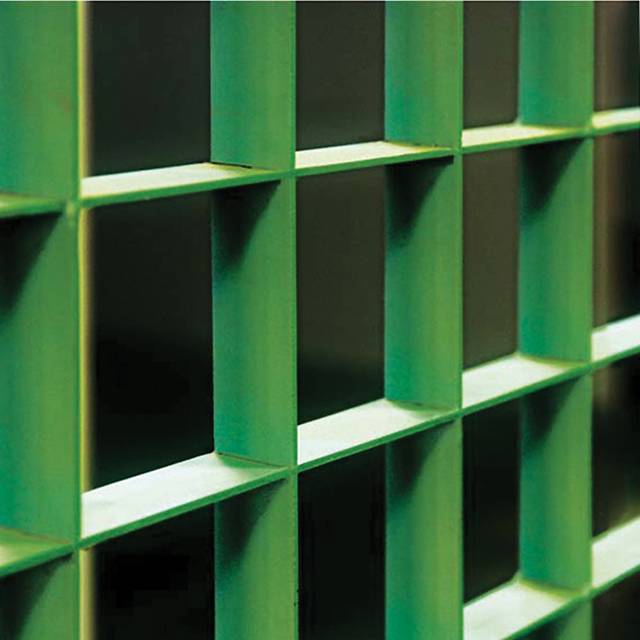 Quattro and DemiQuattro - Steel grating balustrade, ceiling panel