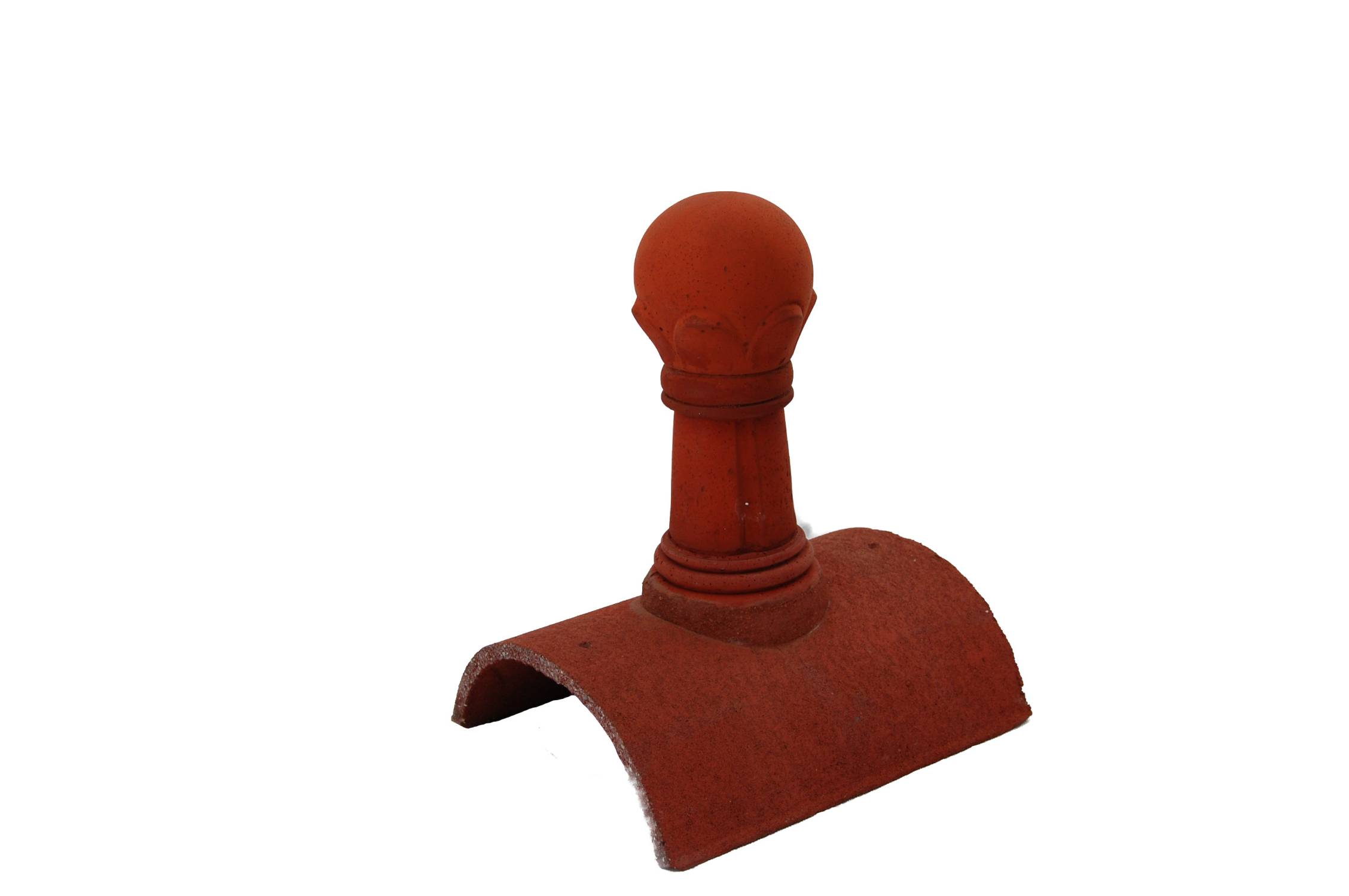 Short ball top finial half round