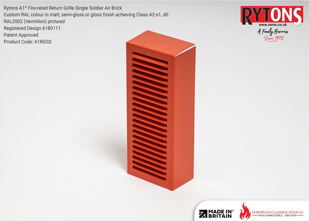 Rytons A1® Fire-rated Metal Soldier Air Bricks