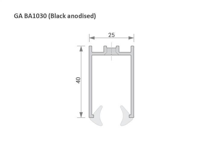 Glazing Channel 10/12 mm