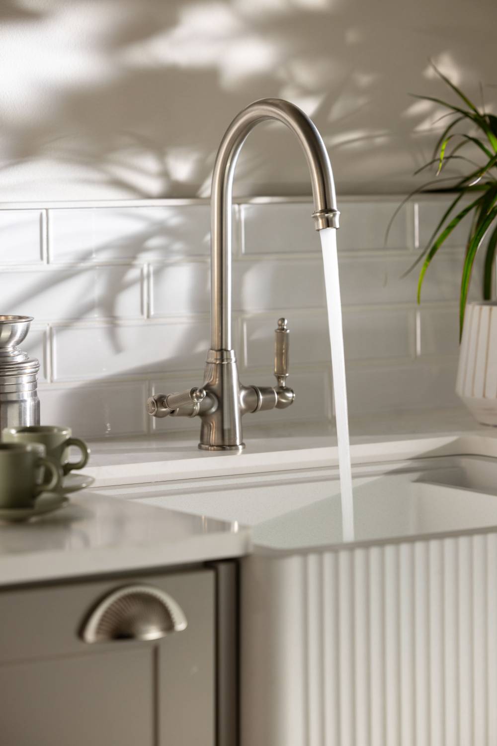 Ornate Dual Lever Kitchen Tap - Kitchen Tap