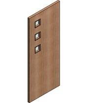 FD30 Single Door Flush Frame - Vision Panel 4 