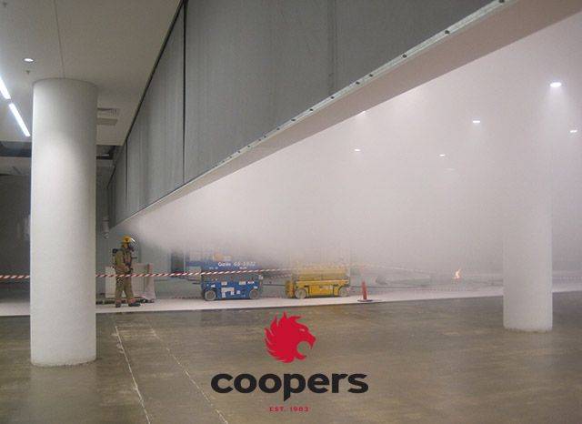 Smoke Curtain - SmokeStop D600A - Vertical Active Smoke Curtain - Vertical Smoke Curtain