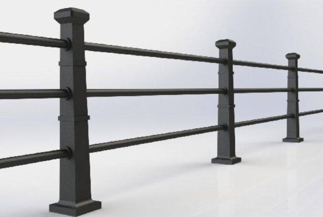 ASF Ascot 3 Rail Cast Iron Post and Rail System