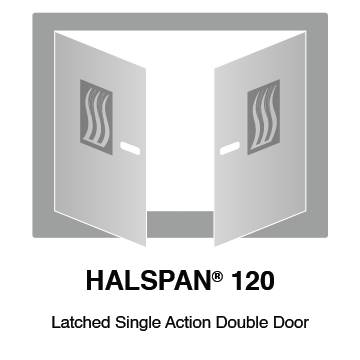 HALSPAN® 120 Fire Rated Interior Grade Door Blanks - Latched Single Acting Double Doors