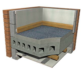 Acoustic mat - Isocheck Re-Mat 3 & 5  - Acoustic layer to be bonded over screed
