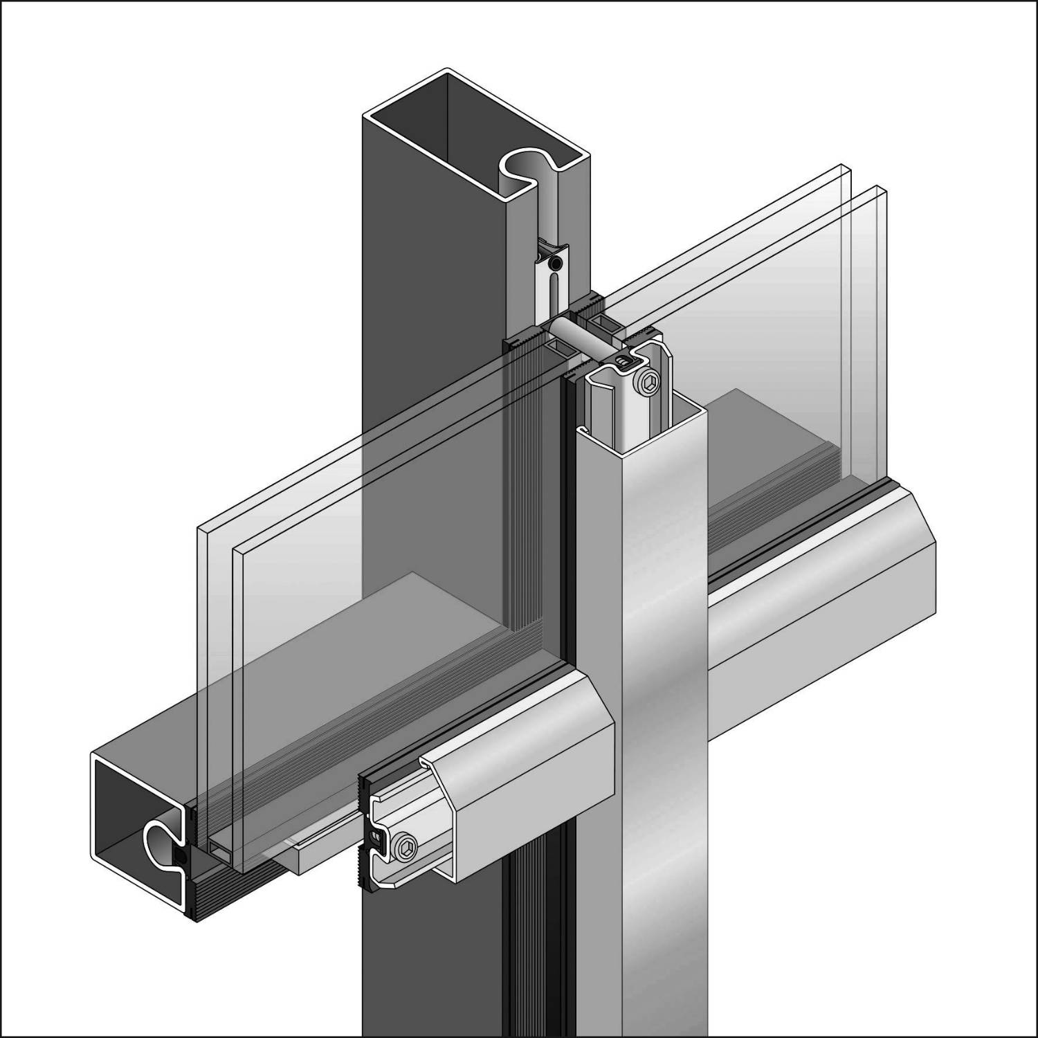 Thermfix VARIO Vertical Curtain Walling - Security Rated