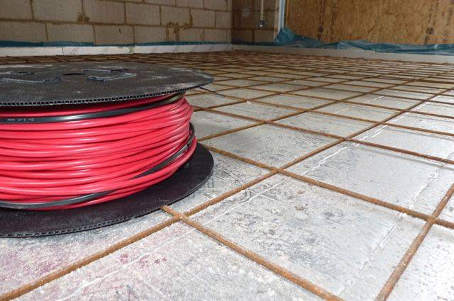 Heat Mat Red 5 mm In-Screed Cable - In-Screed Heating Cable