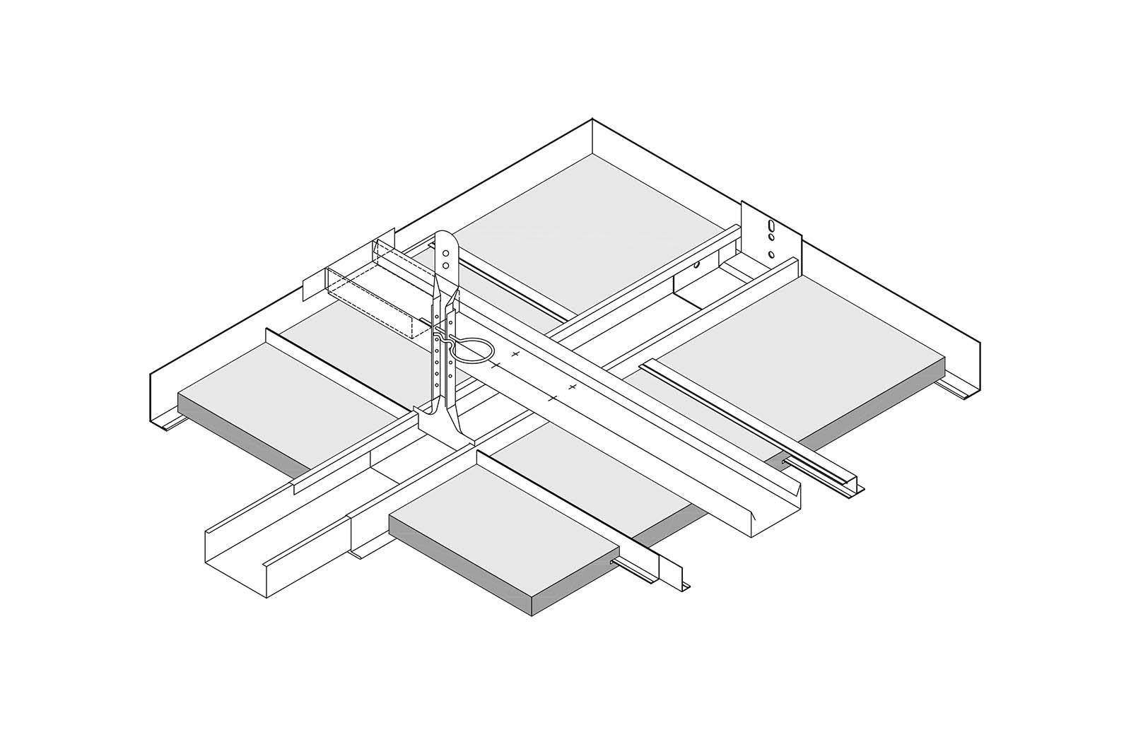 RAW concrete - Natural mineral - Suspended Ceiling Board System
