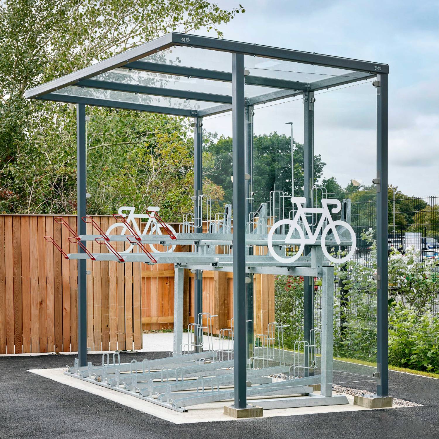 Lincoln Two Tier Cycle Shelter  - Cycle Shelter