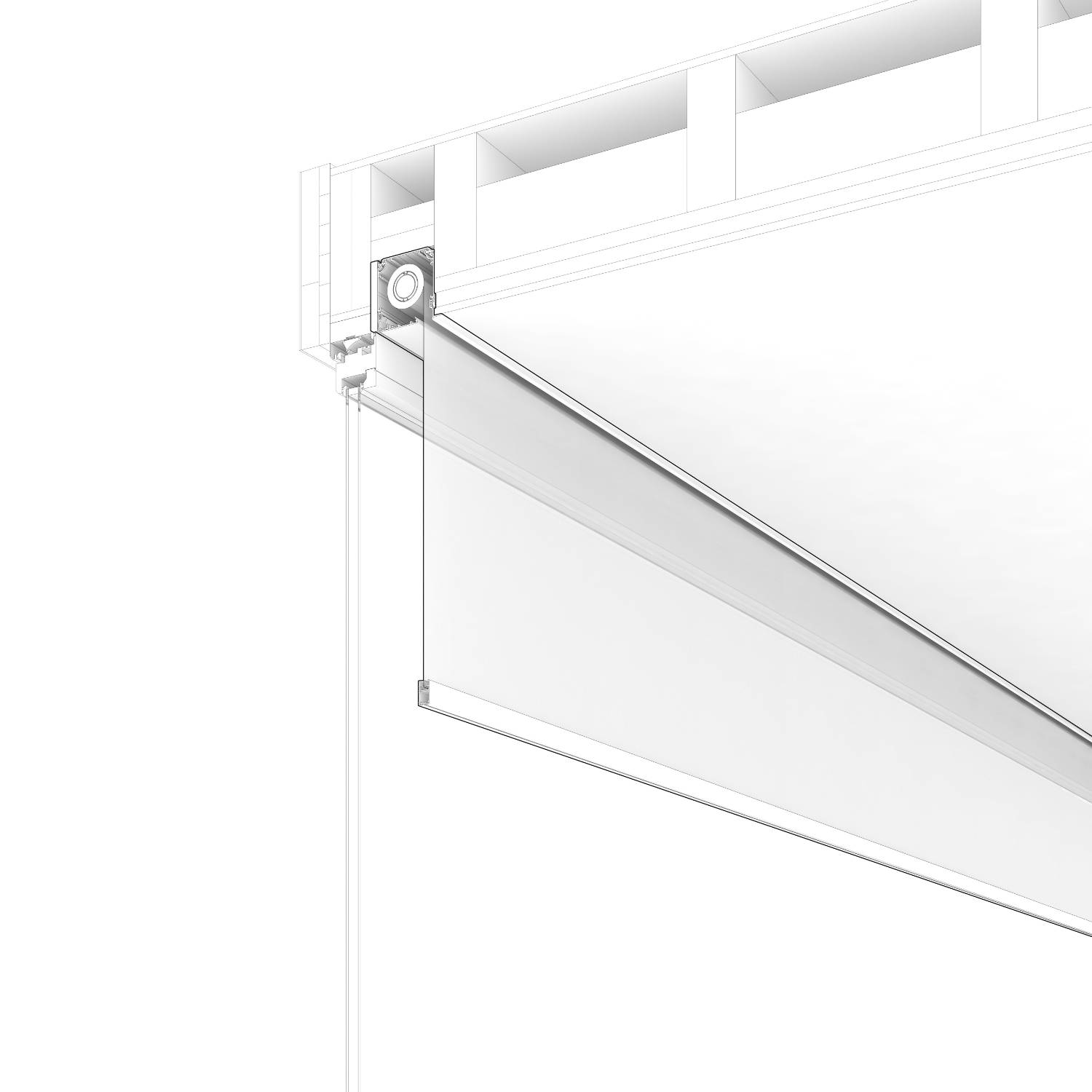 One Box Blinds - Concealed Roller Blinds System - Concealed Headrail System