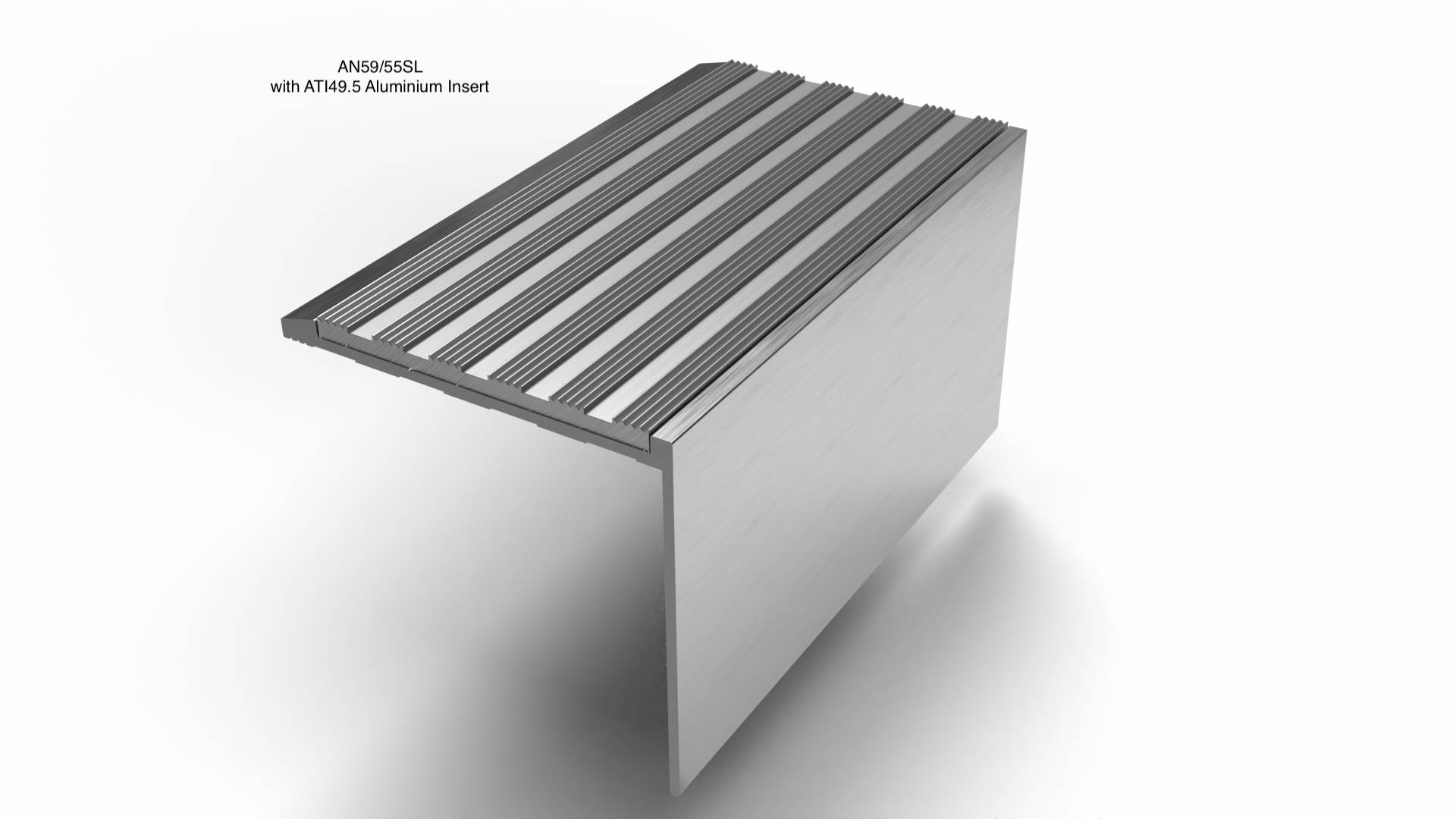 AN59/55SL Aluminium Stair Nosings - Stair Edging