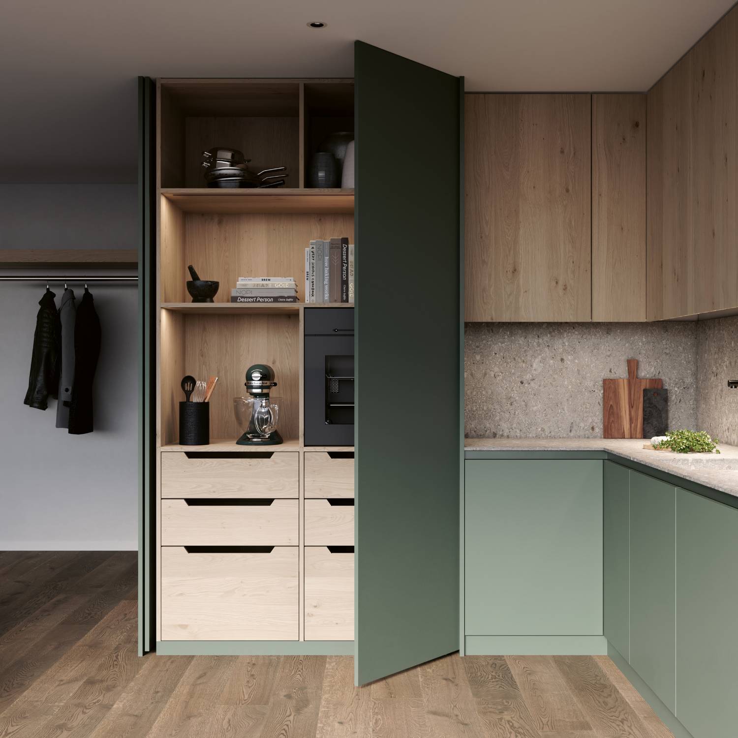 Concepta III 25 Push (Pivot Sliding Furniture Hardware) - Pivot Doors