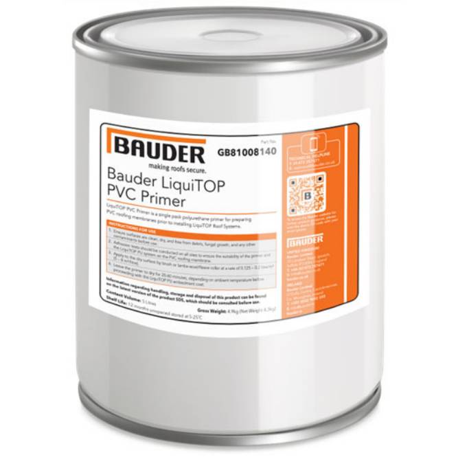 Bauder LiquiTOP PVC Primer - Single Pack Polyurethane Primer
