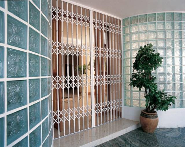 Collapsible Gate and Grille Sets Manual Sliding Stacking  - Seceuroguard Range - Security Grille