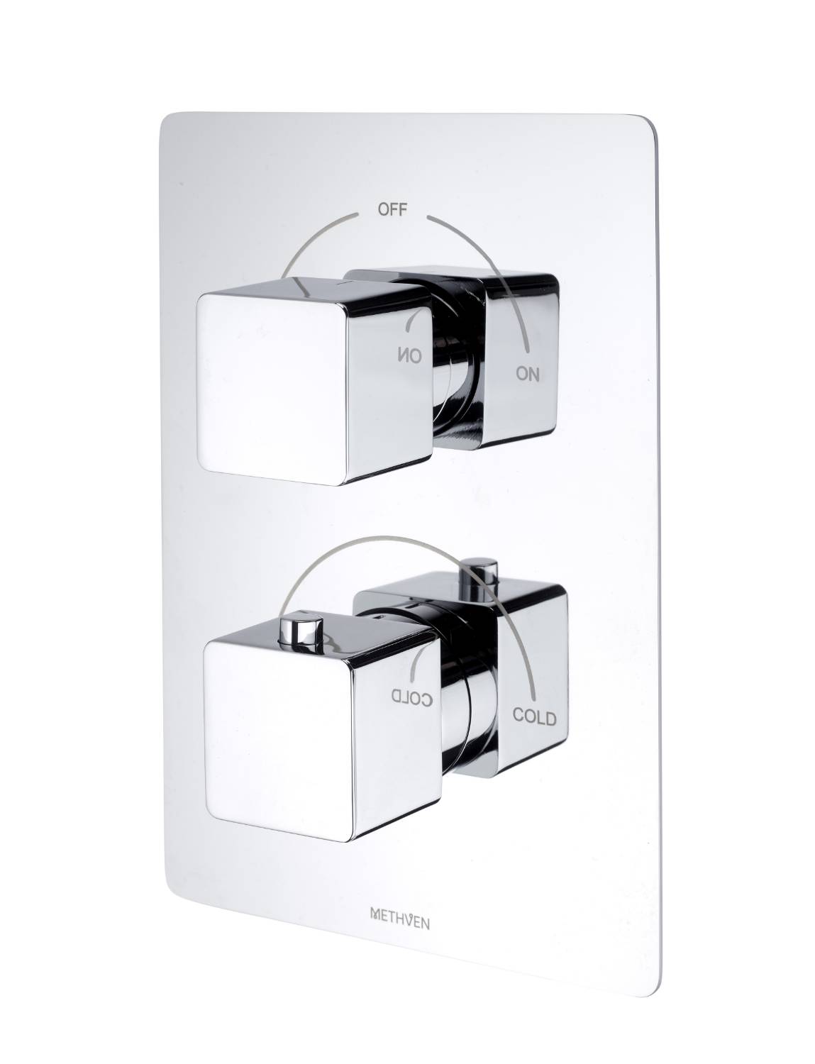 Kiri Concealed Mixer Valve (2 Outlets) - Brass Plate