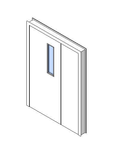 Internal Uneven Door, Vision Panel Style VP01