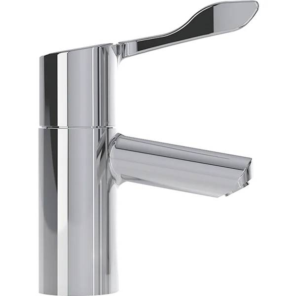 Twyford Sola Washbasin Tap, Deck-Mounted, Single-Lever Thermostatic Mixer, Lever Extended