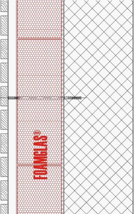 2.1.3 Façade - Foamglas Insulation with Fixing Positions for Timber Cladding