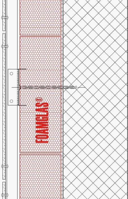 2.1.4 Façade - Foamglas Insulation with Fixing Positions for Panels