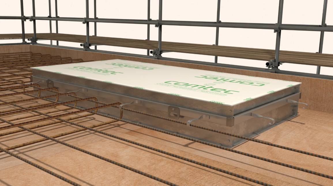 AlphaRiser Cast-In Riser - Integrated modular riser floor system