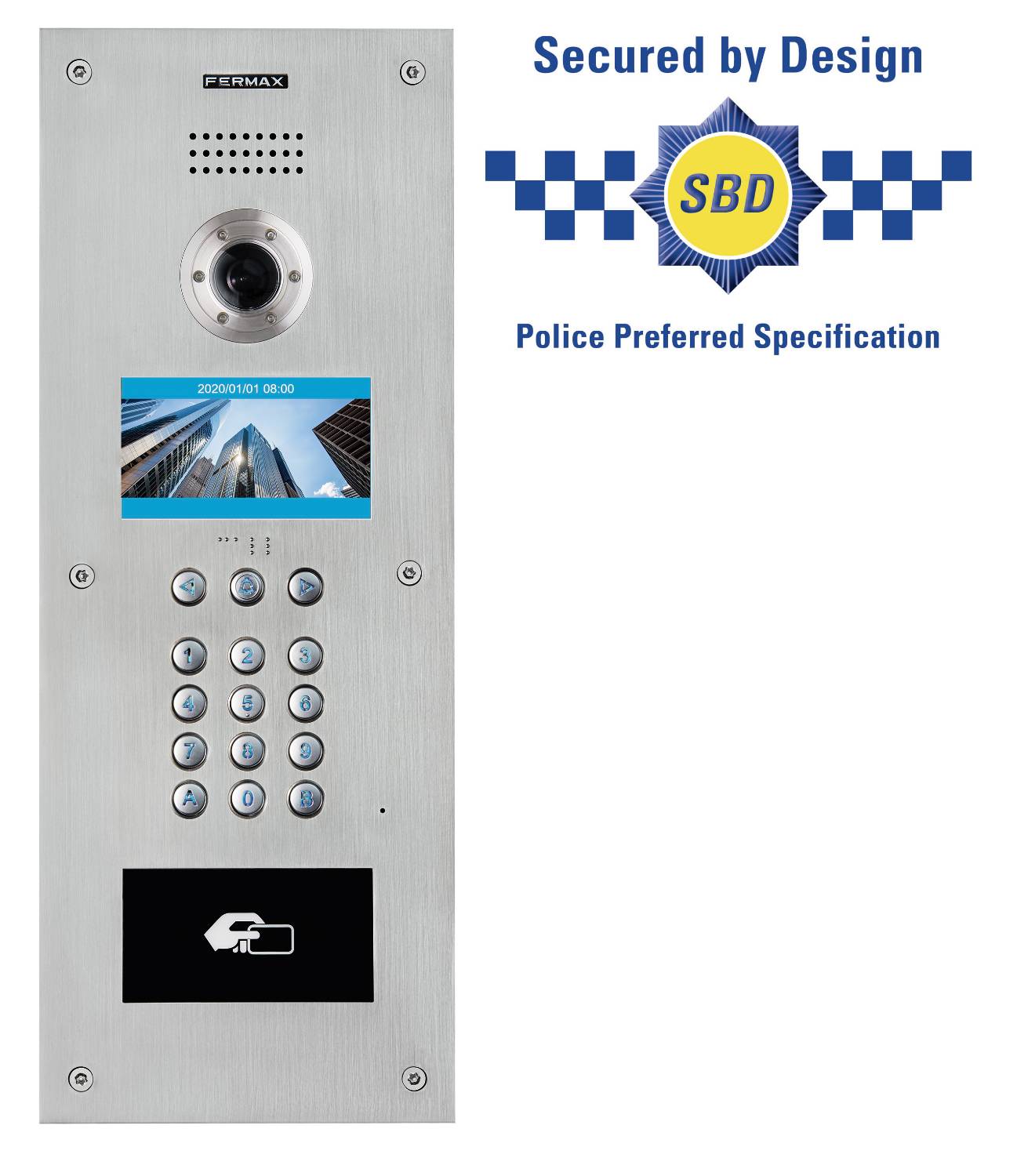 MARINE - IP Vandal Resitant Digital Video door entry panel