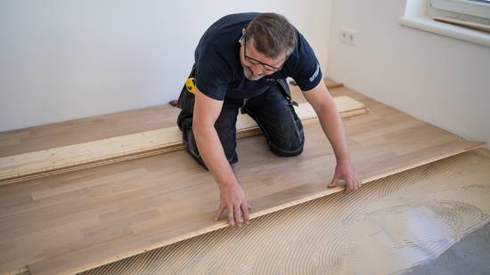 Engineered Wood Flooring Installation System