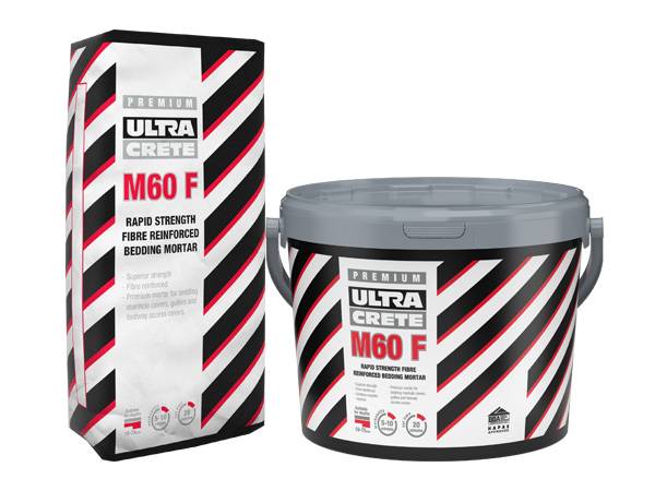 M60 F Rapid Strength, Fibre Reinforced Bedding Mortar