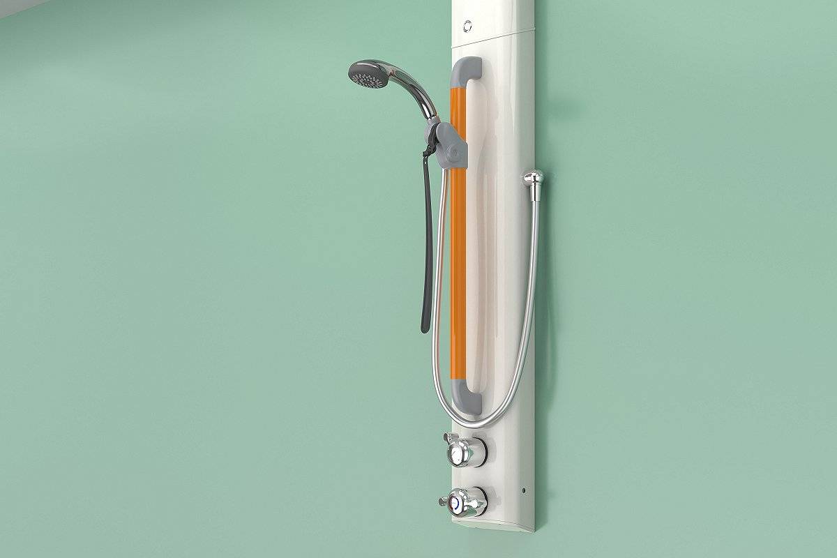 Shower Assembly with Dual Controls, Riser, Hose and Single Function Handset (incl. ILTDU) - Doc M Accessible Showers