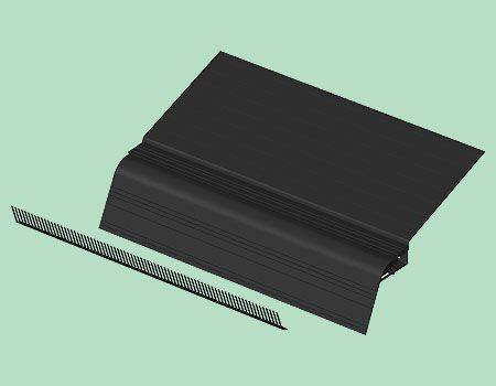 Univent 10 mm Universal Ventilator Black