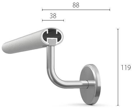 CS Acrovyn® HRO-6 Handrail