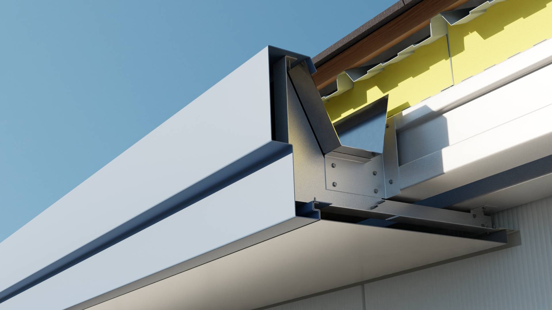 Aluminium Fascia - Stepped Fascia Soffit - Metal Trims