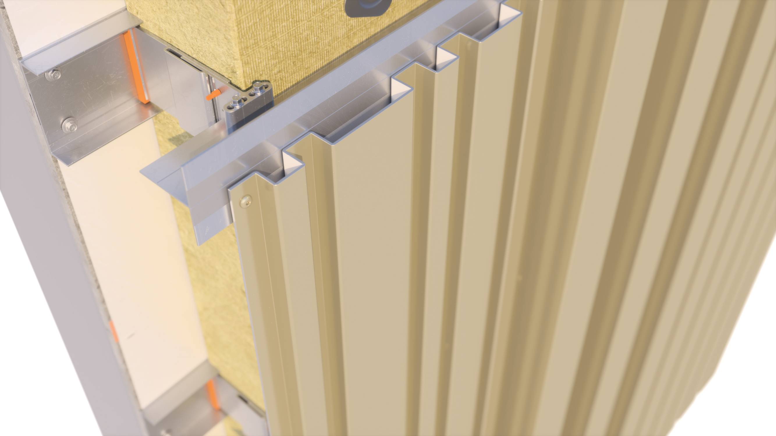 Luxe Clad A1® CP – Castellated Rainscreen Cladding System - Rainscreen Cladding