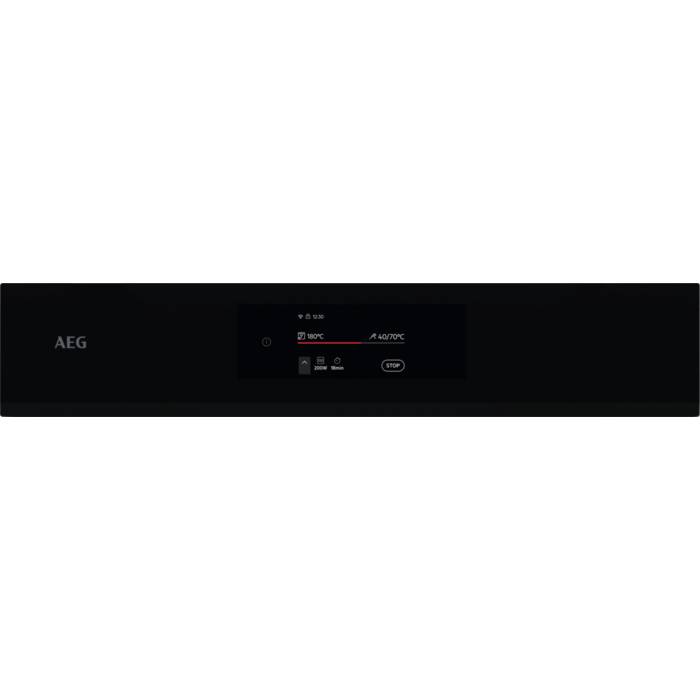 AEG CONNECTED  BLACK COMBIQUICK MICROWAVE AND OVEN 