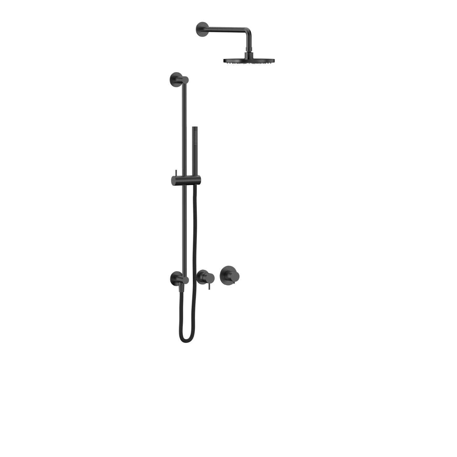 Concealed Shower With Rail