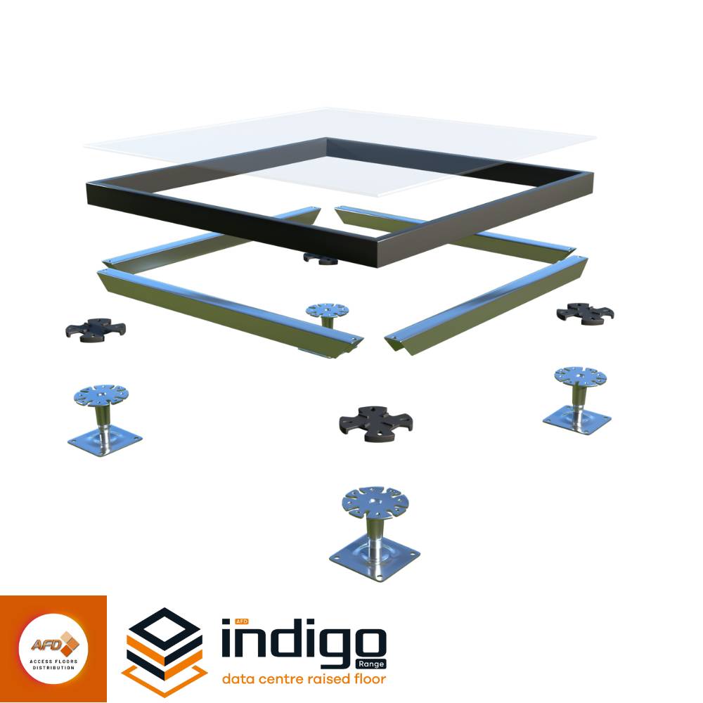 Glass Raised Access Floor Panel