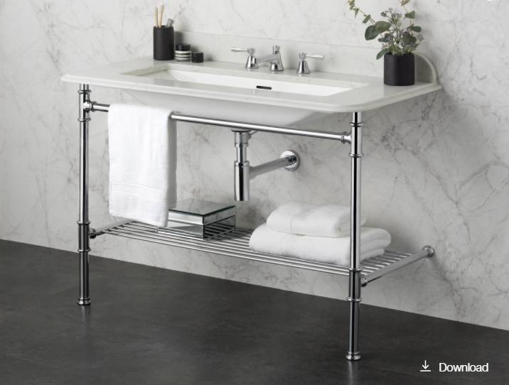 Metallo 113 Quartz  - Washstand