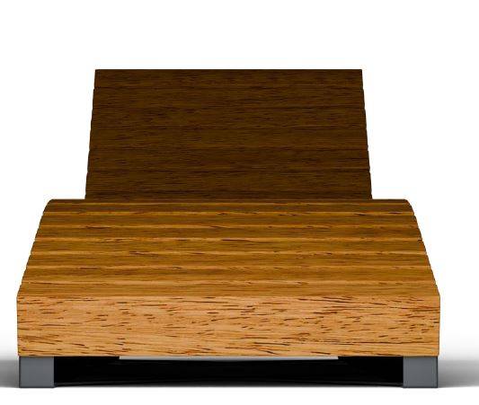 Kinley Omber Lounger - Curved Outdoor Bench