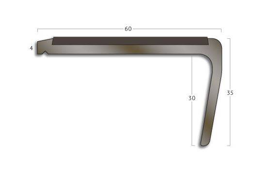 Traditional PVC-u Hardnose Stair Edgings – MR Metallic Range 