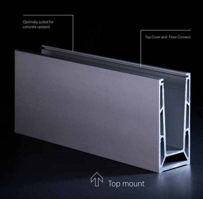 TL-6500/6501 Parapet - Glass Railing System - Frameless Glass Balustrade System