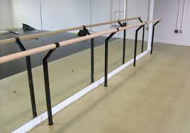 Floor-mounted Single Ballet Barre Bracket