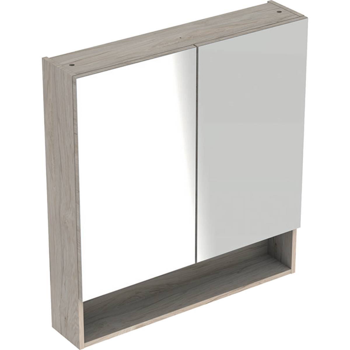 Selnova Square mirror cabinet with two doors