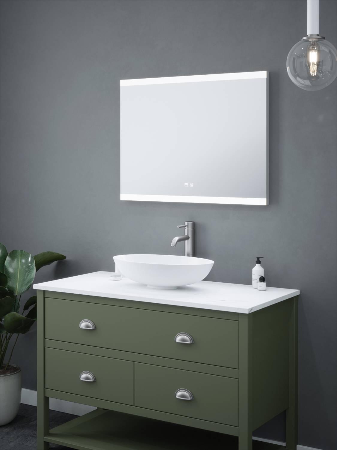 Mirror - Hamilton Illuminated CCT LED Mirror - SY9015/SPEAKER - LED Mirror with Lighting