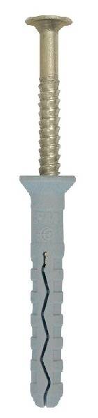 TSS Countersunk Pre-Assembled Nylon Plug - With Nail Screw