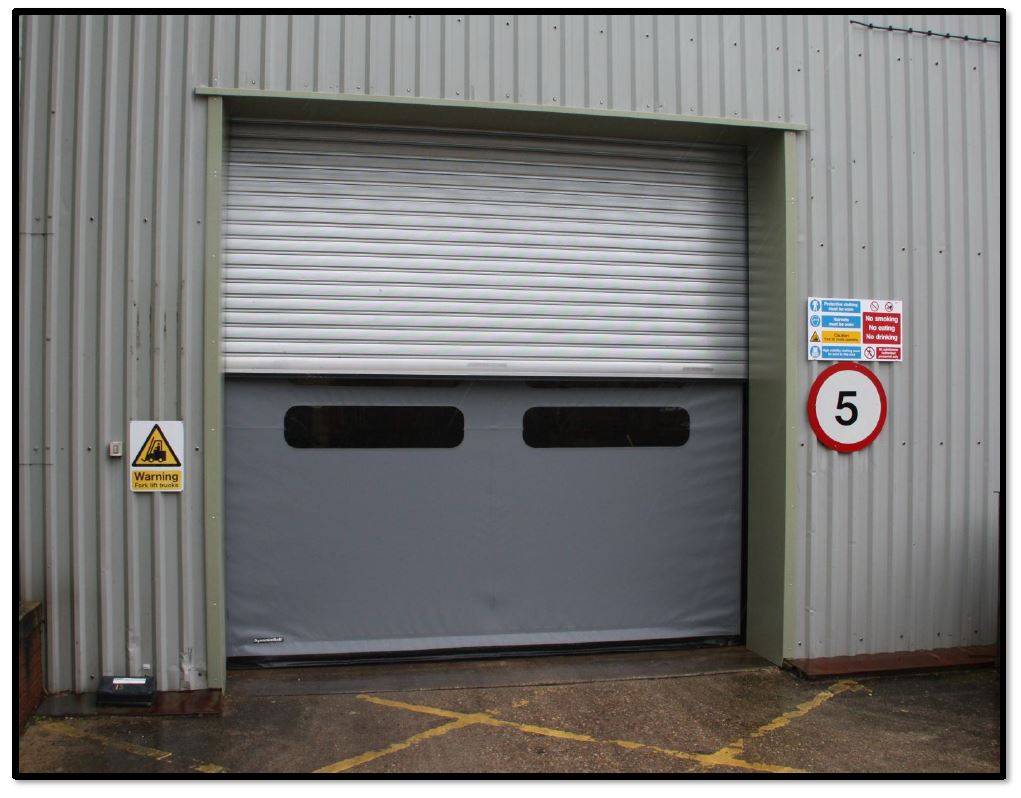 Rapidor Dupli - High Speed Door combined with an insulated Roller Shutter