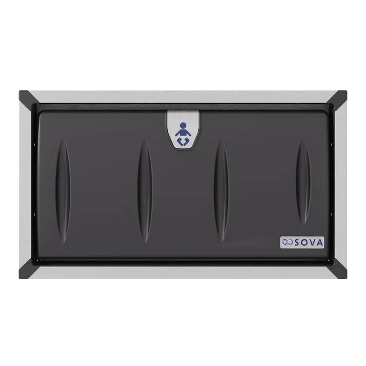 Origin Horizontal Baby Changing Station with Stainless Steel Recessed Frame