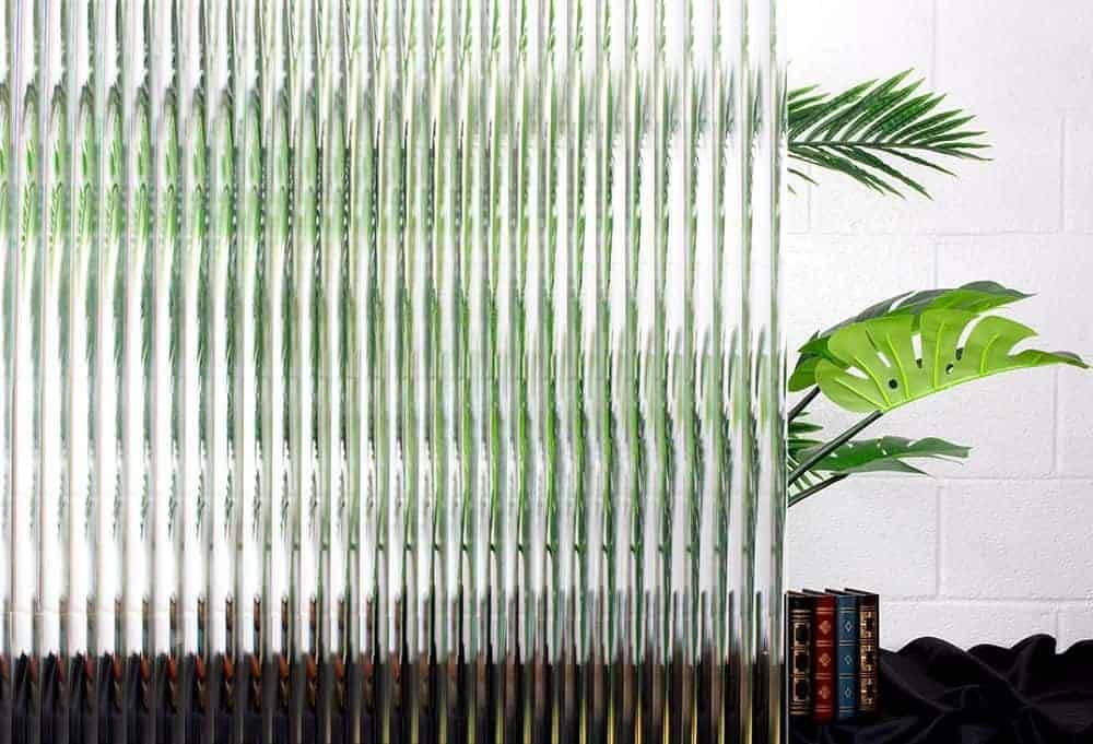 SX-1254 Reeded Glass 1/2" - Decorative Film for Glass